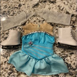 An American girl doll figure skating outfit.